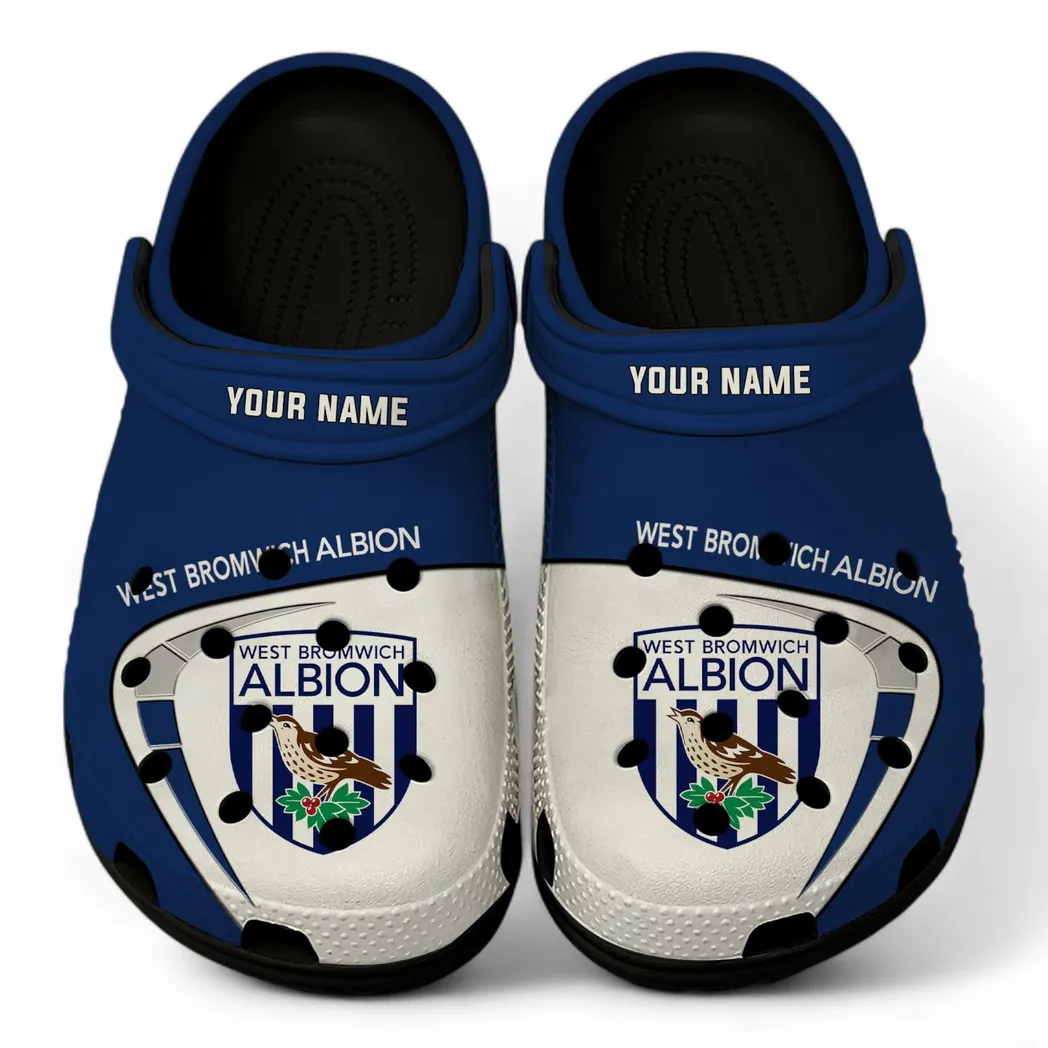 West Bromwich Albion Crocs, All Over Print Crocs West Bromwich Albion EPL1904232542