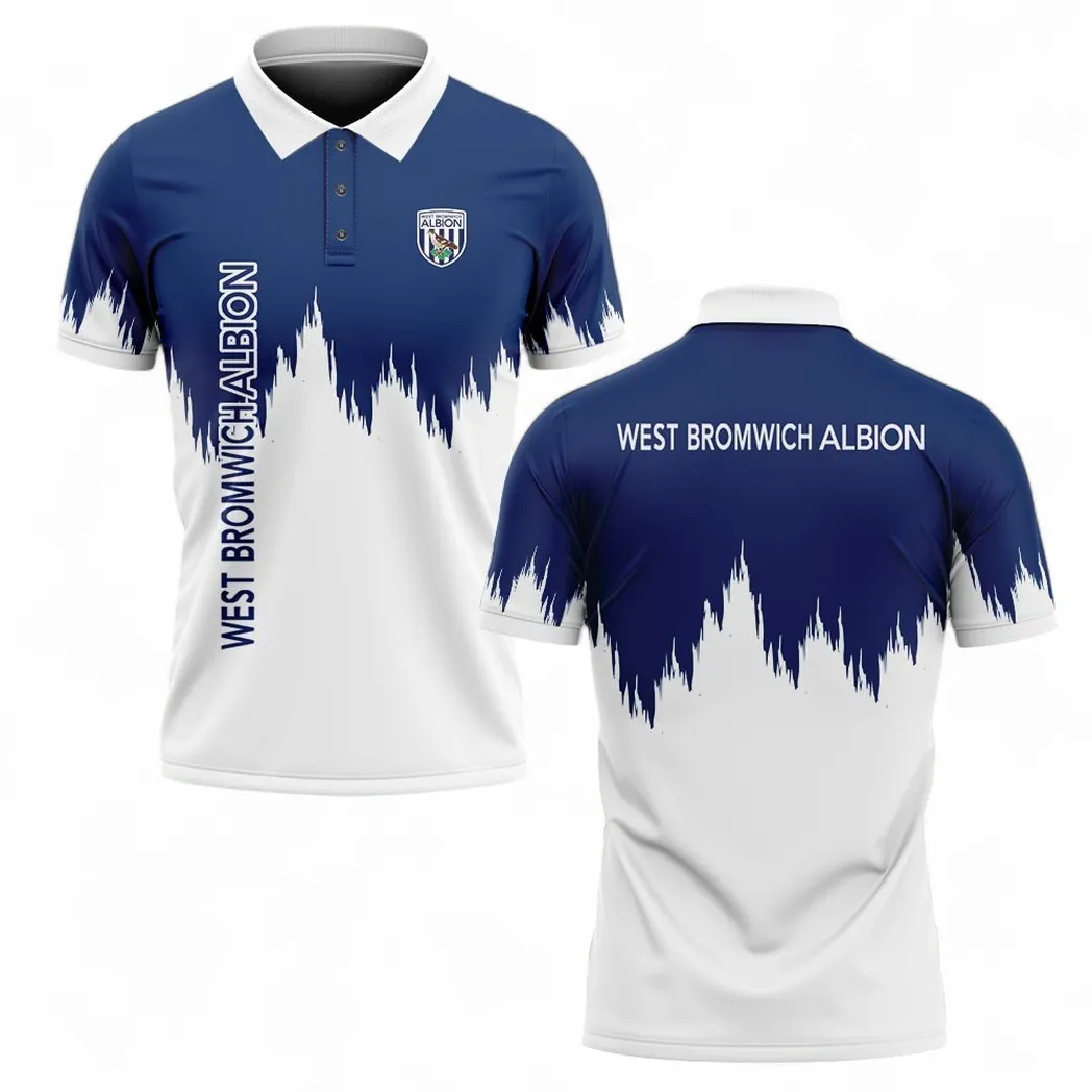 West Bromwich Albion Polo Shirt, All Over Print Polo Shirt West Bromwich Albion EPL2004232516