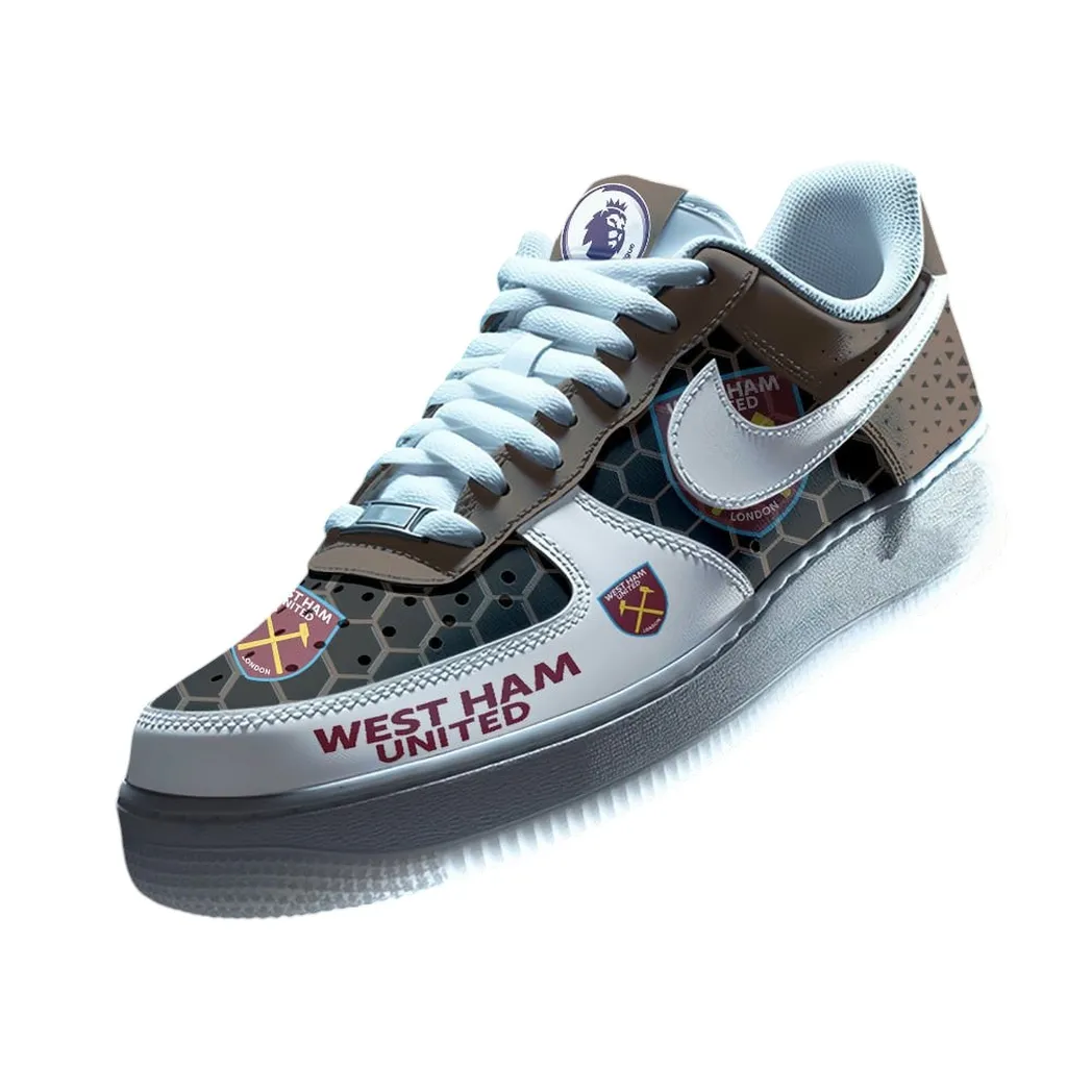 West Ham United EPL Air Low-Top Sneakers SPO2020015, Gift For Fan West Ham United - Brown