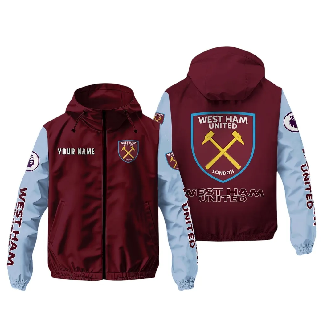 West Ham United EPL Windbreaker Jacket SPO0519019, Gift For Fan West Ham United