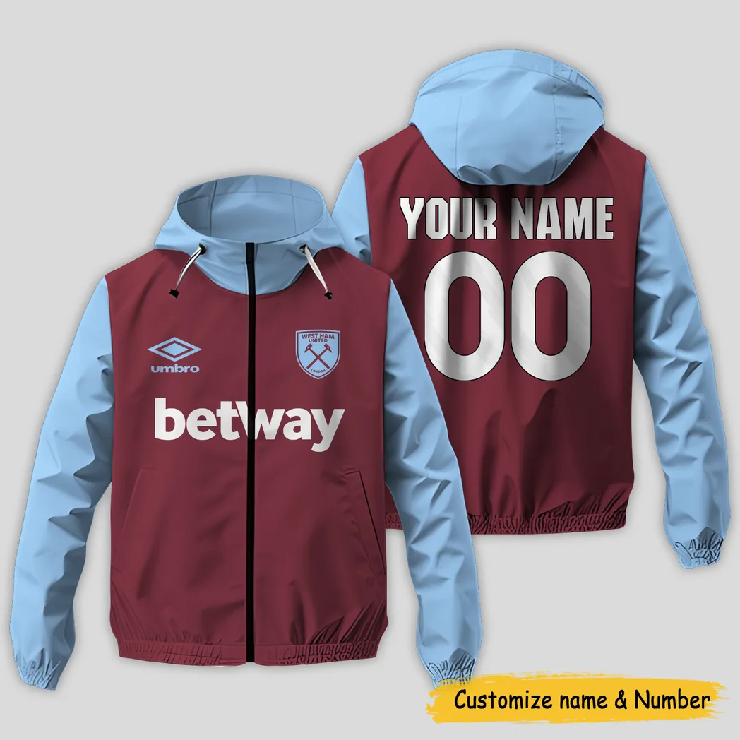 West Ham United EPL Windbreaker Jacket SPO1119016, Gift For Fan West Ham United