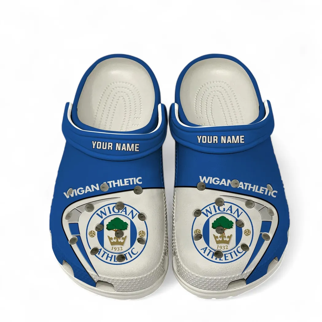 Wigan Athletic Crocs, All Over Print Crocs Wigan Athletic EPL1904232517