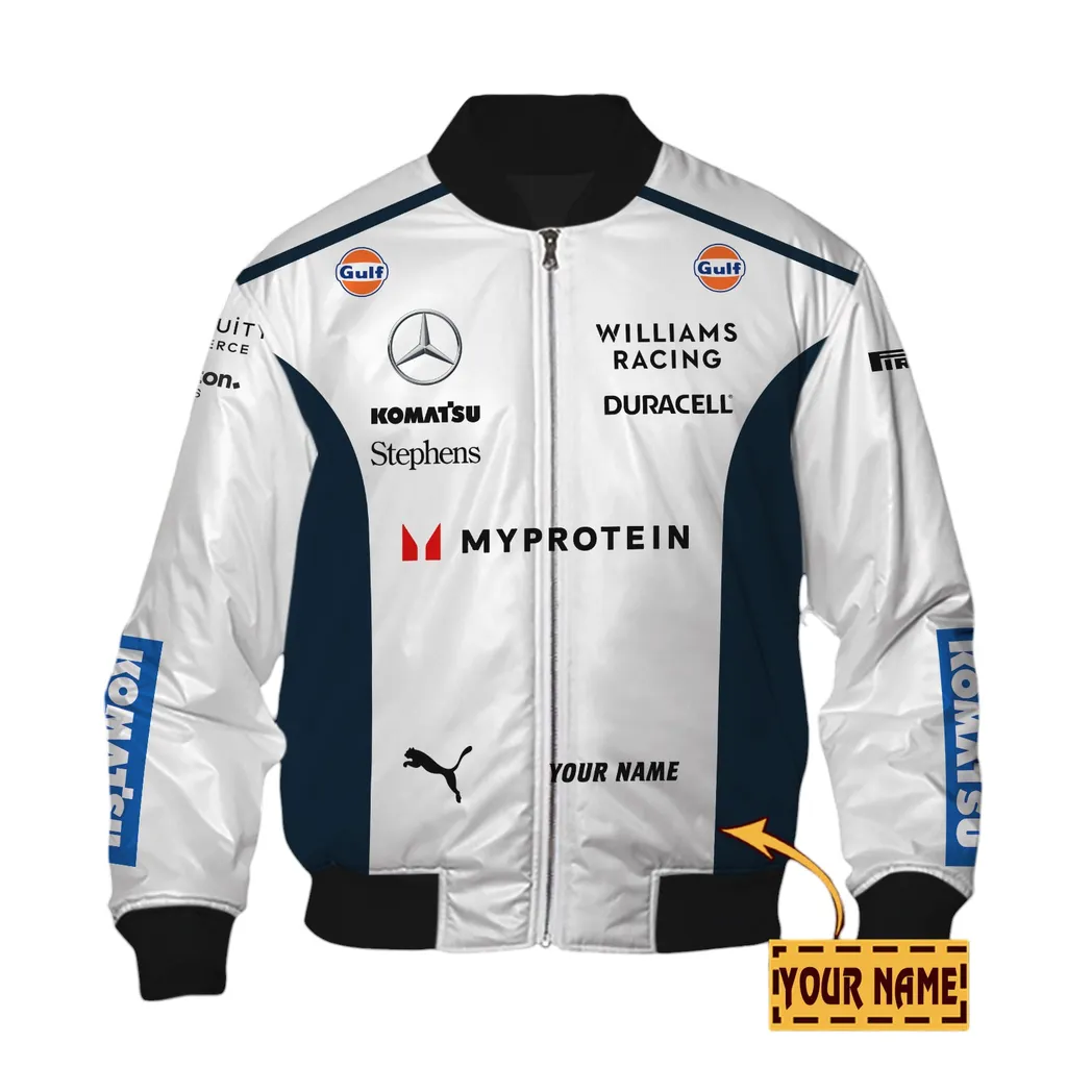 Williams Racing Bomber Jacket, All Over Print Bomber Jacket Williams Racing CAR41304142509