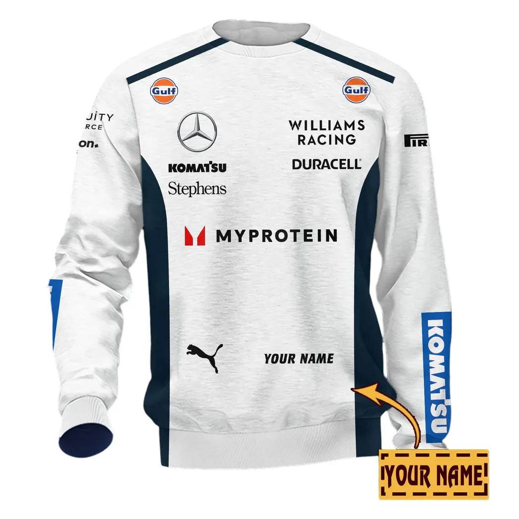 Williams Racing Sweatshirt, All Over Print Sweatshirt Williams Racing CAR41304142509