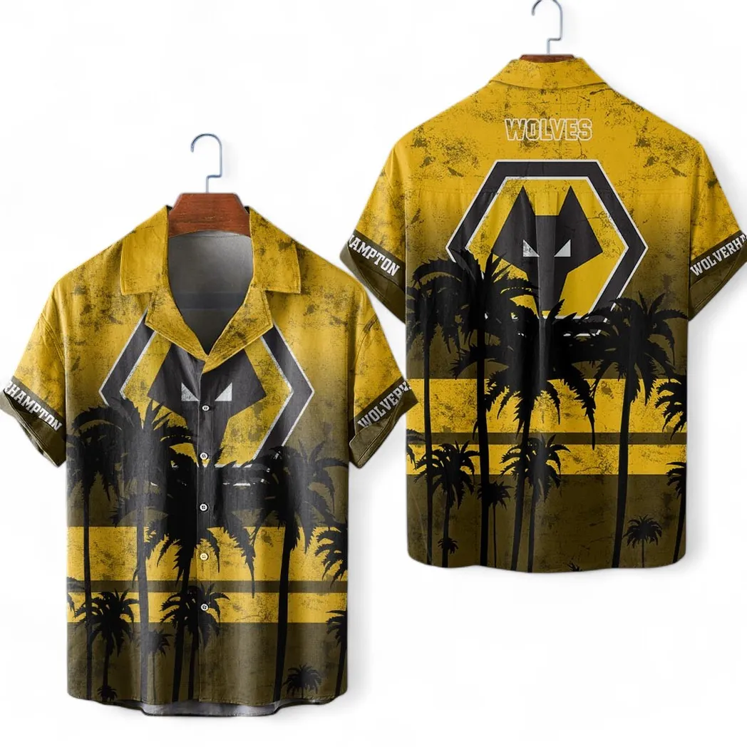 Wolverhampton Hawaiian Shirt For Men, All Over Print Hawaiian Shirt Wolverhampton EPL1004222517