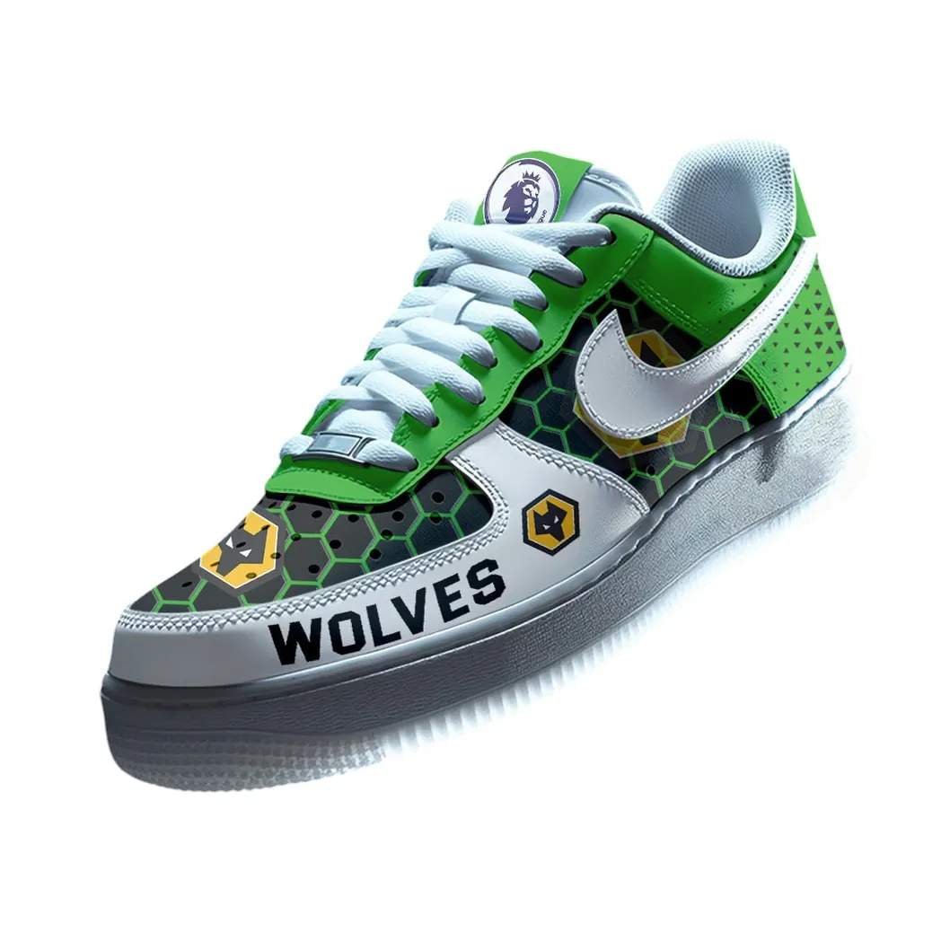 Wolverhampton Wanderers EPL Air Low-Top Sneakers SPO2020019, Gift For Fan Wolverhampton Wanderers - Green