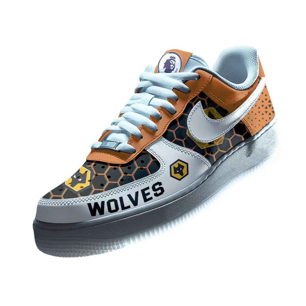 Wolverhampton Wanderers EPL Air Low-Top Sneakers SPO2020019, Gift For Fan Wolverhampton Wanderers - Orange