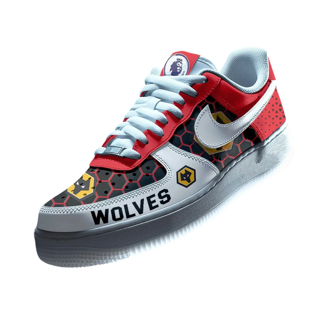 Wolverhampton Wanderers EPL Air Low-Top Sneakers SPO2020019, Gift For Fan Wolverhampton Wanderers - Red