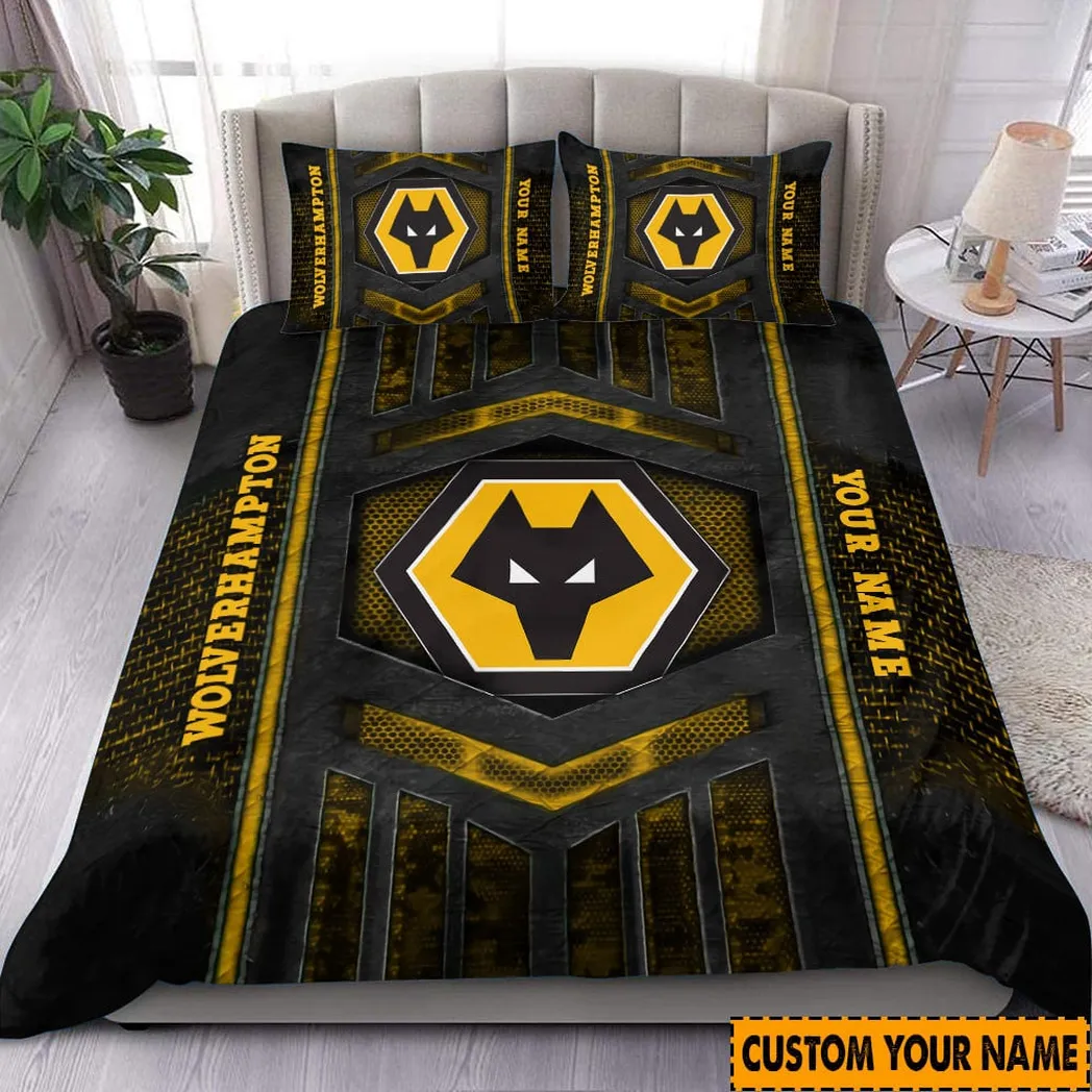 Wolverhampton Wanderers EPL Bedding Set SPO0112002, Gift For Fan Wolverhampton Wanderers