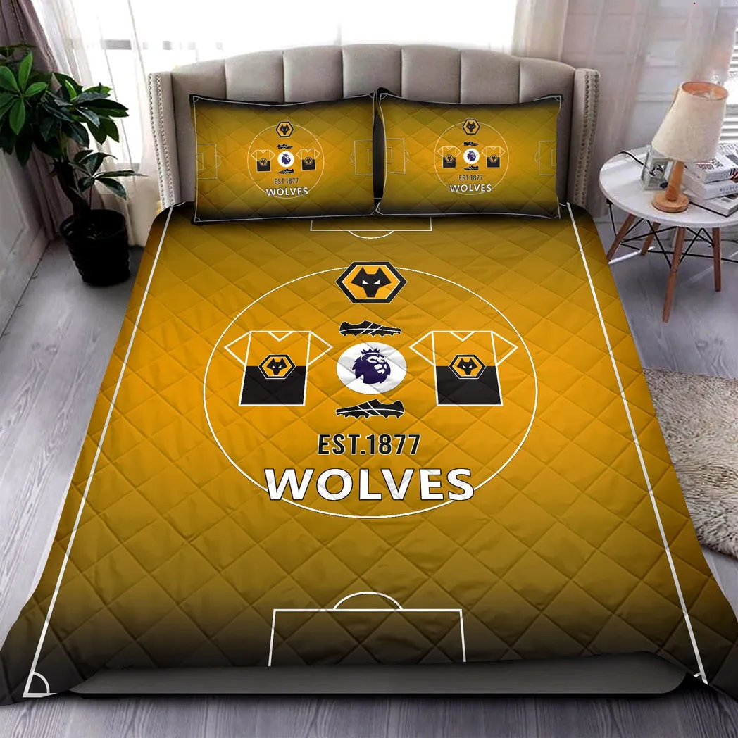 Wolverhampton  Wanderers EPL Bedding Set SPO1520007, Gift For Fan Wolverhampton  Wanderers