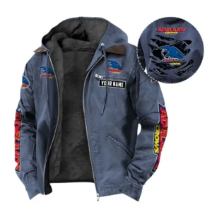 Adelaide Hooded And Flannel Hoodie, All Over Print Hoodie For Adelaide AFL105060925114 - Navy Blue