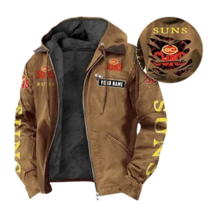 Gold Coast Suns Hooded And Flannel Hoodie, All Over Print Hoodie For Gold Coast Suns AFL105060925117 - Camel
