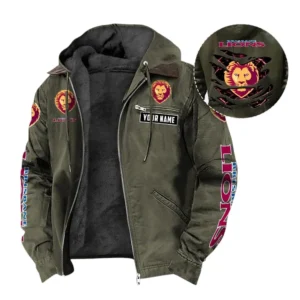 Brisbane Lions Hooded And Flannel Hoodie, All Over Print Hoodie For Brisbane Lions AFL105060925123 - Green