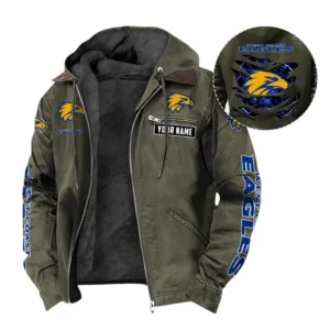 West Coast Eagles Hooded And Flannel Hoodie, All Over Print Hoodie For West Coast Eagles AFL105060925125 - Green