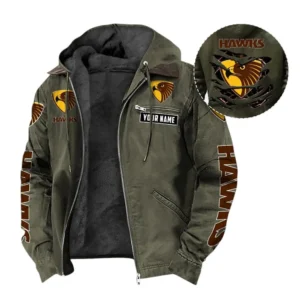Hawthorn Hooded And Flannel Hoodie, All Over Print Hoodie For Hawthorn AFL105060925126 - Green