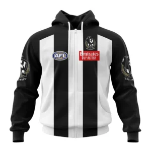 Collingwood AFL Zipper Hoodie 3D Print, All Over Print Zipper Hoodie AFL1080613893