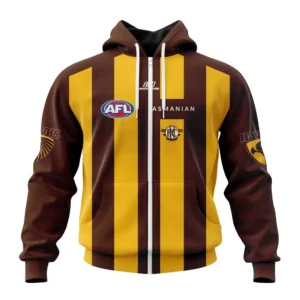 Hawthorn AFL Zipper Hoodie 3D Print, All Over Print Zipper Hoodie AFL1080613914