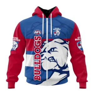 Western Bulldogs AFL Zipper Hoodie 3D Print, All Over Print Zipper Hoodie AFL1080613924