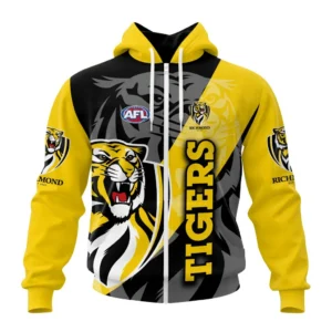 Richmond Tigers AFL Zipper Hoodie 3D Print, All Over Print Zipper Hoodie AFL1080613928