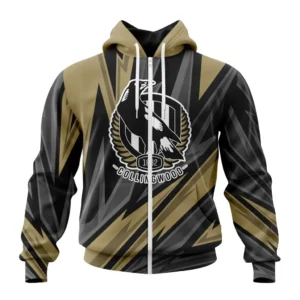 Collingwood AFL Zipper Hoodie 3D Print, All Over Print Zipper Hoodie AFL1080613956