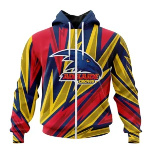 Adelaide Crows AFL Zipper Hoodie 3D Print, All Over Print Zipper Hoodie AFL1080613958