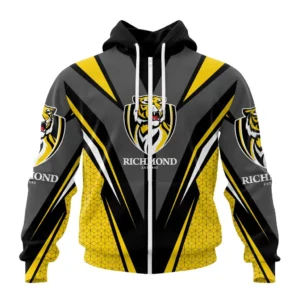 Richmond Tigers AFL Zipper Hoodie 3D Print, All Over Print Zipper Hoodie AFL1080613964