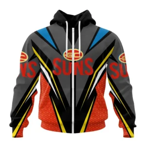 Gold Coast Suns AFL Zipper Hoodie 3D Print, All Over Print Zipper Hoodie AFL1080613969