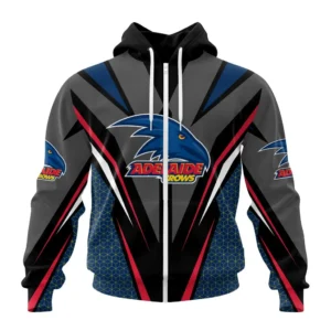 Adelaide Crows AFL Zipper Hoodie 3D Print, All Over Print Zipper Hoodie AFL1080613976