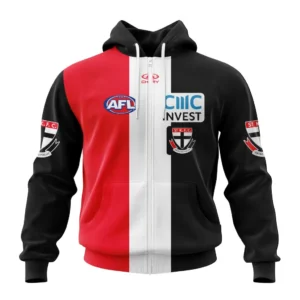 St Kilda AFL Zipper Hoodie 3D Print, All Over Print Zipper Hoodie AFL1080613981