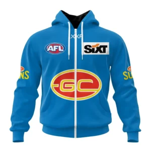 Gold Coast Suns AFL Zipper Hoodie 3D Print, All Over Print Zipper Hoodie AFL1080613983