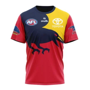 Adelaide Crows AFL T-Shirt 3D Print, All Over Print T-Shirt AFL1080613986