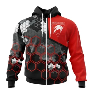 Sydney Swans AFL Zipper Hoodie 3D Print, All Over Print Zipper Hoodie AFL1080613988