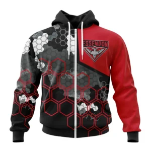 Essendon AFL Zipper Hoodie 3D Print, All Over Print Zipper Hoodie AFL1080613999