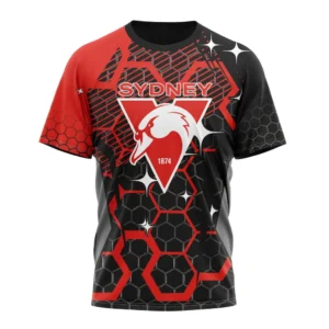 Sydney Swans  AFL T-Shirt 3D Print, All Over Print T-Shirt AFL1080614007