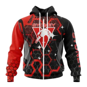 Sydney Swans  AFL Zipper Hoodie 3D Print, All Over Print Zipper Hoodie AFL1080614007