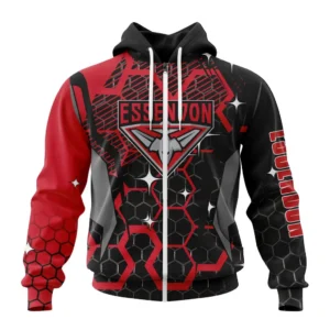Essendon  AFL Zipper Hoodie 3D Print, All Over Print Zipper Hoodie AFL1080614017