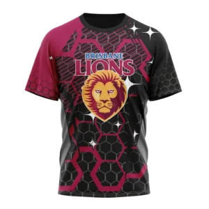 Brisbane Lions  AFL T-Shirt 3D Print, All Over Print T-Shirt AFL1080614020