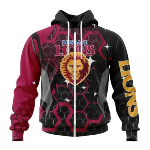 Brisbane Lions  AFL Zipper Hoodie 3D Print, All Over Print Zipper Hoodie AFL1080614020