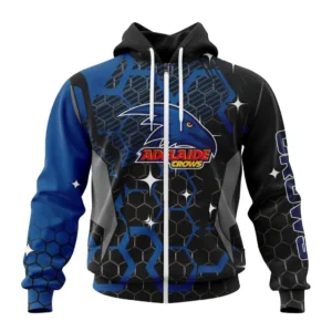 Adelaide  AFL Zipper Hoodie 3D Print, All Over Print Zipper Hoodie AFL1080614021