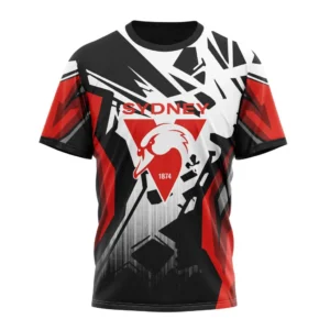 Sydney Swans  AFL T-Shirt 3D Print, All Over Print T-Shirt AFL1080614023