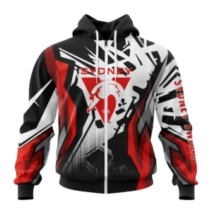 Sydney Swans  AFL Zipper Hoodie 3D Print, All Over Print Zipper Hoodie AFL1080614023