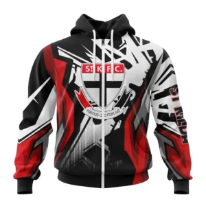 St Kilda  AFL Zipper Hoodie 3D Print, All Over Print Zipper Hoodie AFL1080614024
