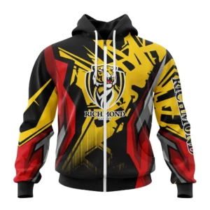 Richmond  AFL Zipper Hoodie 3D Print, All Over Print Zipper Hoodie AFL1080614025