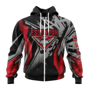 Essendon  AFL Zipper Hoodie 3D Print, All Over Print Zipper Hoodie AFL1080614033
