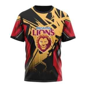 Brisbane Lions  AFL T-Shirt 3D Print, All Over Print T-Shirt AFL1080614036