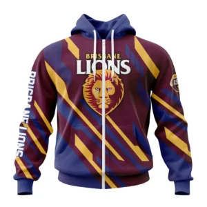 Brisbane Lions AFL Zipper Hoodie 3D Print, All Over Print Zipper Hoodie AFL1080614051