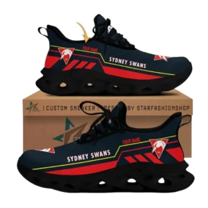 Sydney Swans Max Soul Shoes, All Over Print Max Soul Shoes Sydney Swans AFL1266232040 - Black