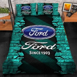 Ford Bedding Set, Gift For Ford Lovers CAR156031325334 - Cyan