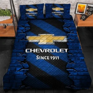 Chevrolet Bedding Set, Gift For Chevrolet Lovers CAR156031325343 - Blue