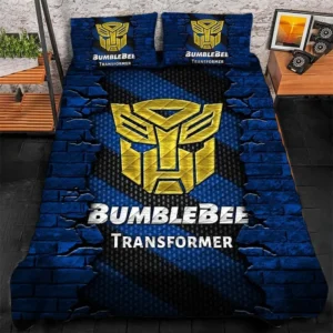 Bumblebee Bedding Set, Gift For Bumblebee Lovers CAR156031325387 - Blue